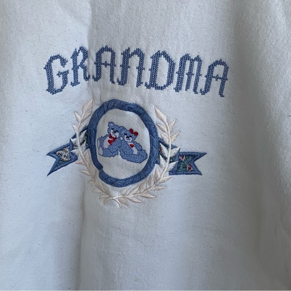 Vintage Grandma Bears Crewneck Sweatshirt Adult Large Women’s 90s Sweater - Picture 2 of 6